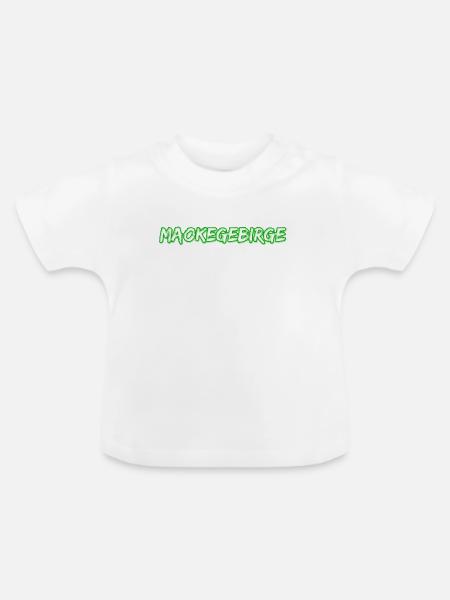 Maokegebirge - Baby Bio-T-Shirt mit Rundhals - Weiß