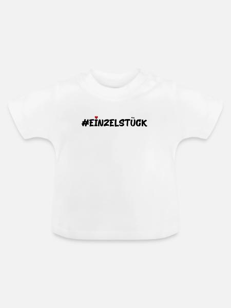 Einzelstück - Baby Bio-T-Shirt mit Rundhals - Weiß
