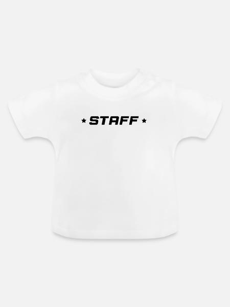 Staff - Baby Bio-T-Shirt mit Rundhals - Weiß