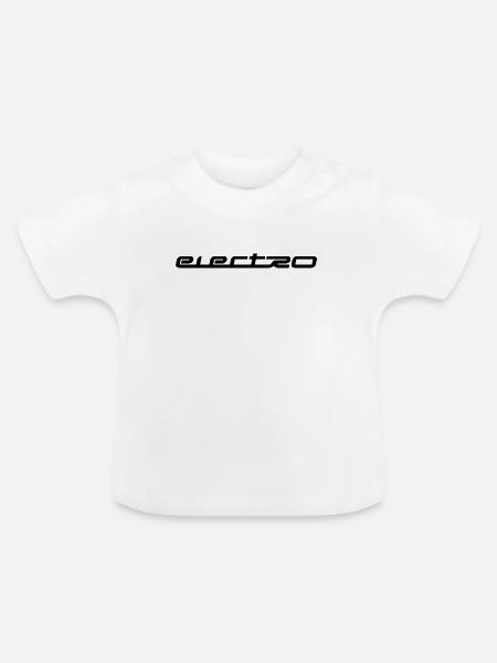 Elektro-Musik - Baby Bio-T-Shirt mit Rundhals - Weiß