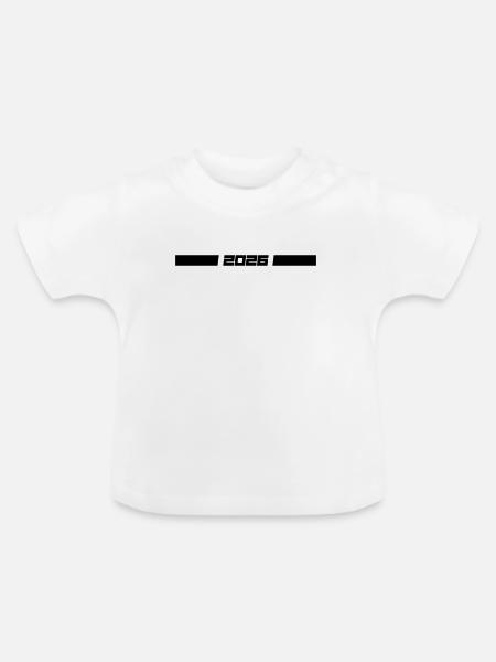 2026 Linie - Baby Bio-T-Shirt mit Rundhals - Weiß