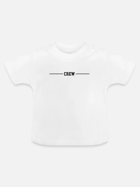Crew Linie - Baby Bio-T-Shirt mit Rundhals - Weiß