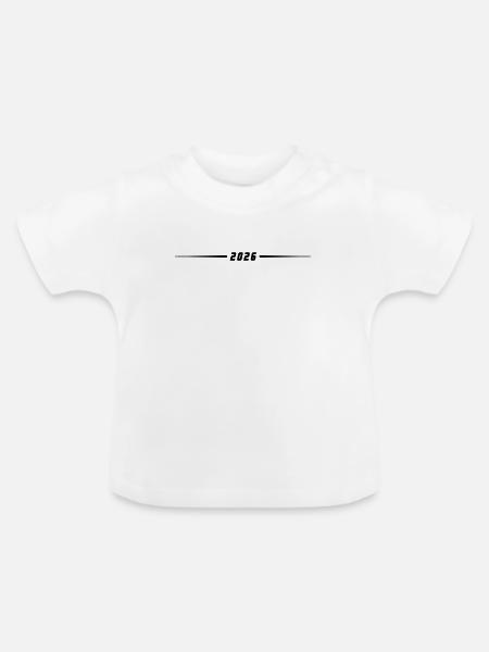 2026 Jahr Element - Baby Bio-T-Shirt mit Rundhals - Weiß