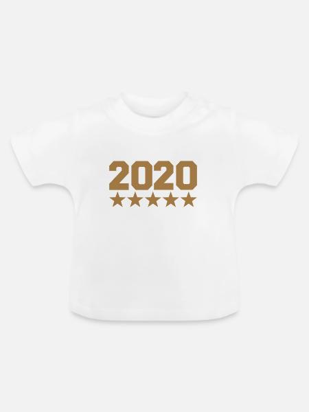 2020 - Baby Bio-T-Shirt mit Rundhals - Weiß