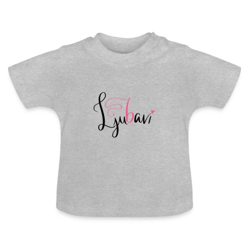 Ljubavi - Ekologisk T-shirt med rund hals baby