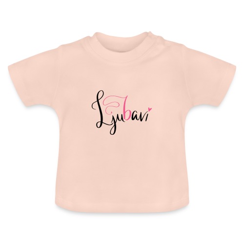 Ljubavi - Ekologisk T-shirt med rund hals baby