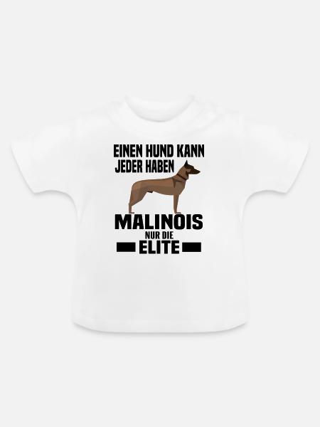 Belgian Malinois Agility Schutzhund - Baby Bio-T-Shirt mit Rundhals - Weiß