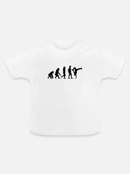 Breakdancer Tänzer - Baby Bio-T-Shirt mit Rundhals - Weiß