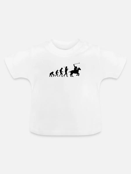 Evolution Polo - Baby Bio-T-Shirt mit Rundhals - Weiß