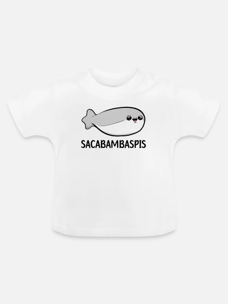 Sacabambaspis Fisch Meme - Baby Bio-T-Shirt mit Rundhals - Weiß