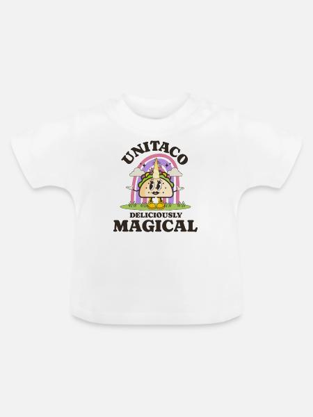 Taco - Baby Bio-T-Shirt mit Rundhals - Weiß