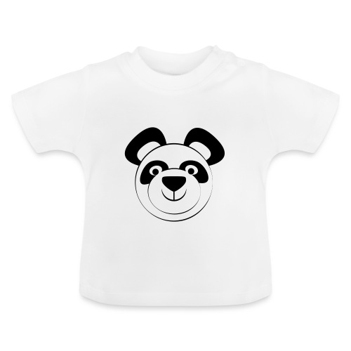 panda - Baby biologisch T-shirt met ronde hals