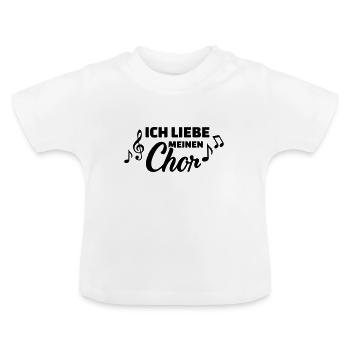 Chor - Baby Bio-T-Shirt mit Rundhals - Weiß - Vorne