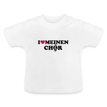 Chor - Baby Bio-T-Shirt mit Rundhals - Weiß - Vorne