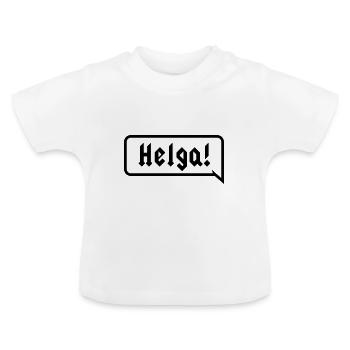 Helga Festival Kult Metal Open Air Spaß Rufe Metal - Baby Bio-T-Shirt mit Rundhals - Weiß - Vorne