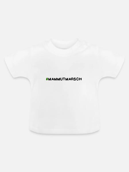 Mummutmarsch Training - Baby Bio-T-Shirt mit Rundhals - Weiß