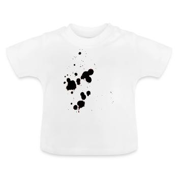 fleck - Baby Bio-T-Shirt mit Rundhals - Weiß - Vorne