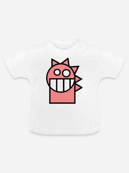 Drachen - Baby Bio-T-Shirt mit Rundhals - Weiß