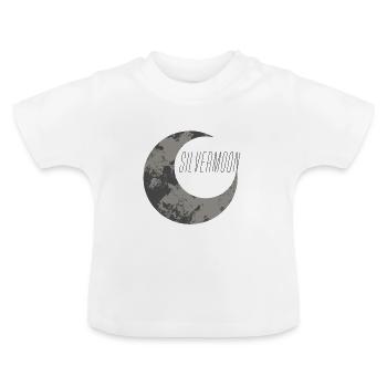 moon - Baby Organic T-Shirt with Round Neck - white - Front