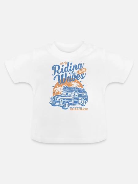 Wassersport - Baby Bio-T-Shirt mit Rundhals - Weiß