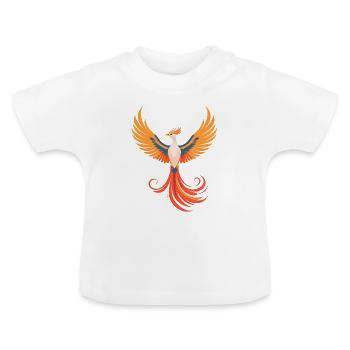 Phoenix - Baby Organic T-Shirt with Round Neck - white - Front