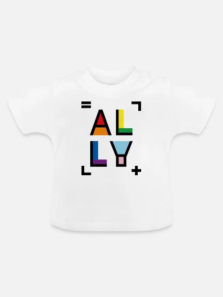 Verbündeter - Baby Bio-T-Shirt mit Rundhals - Weiß