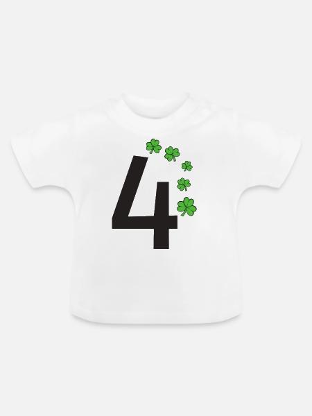 4 - Baby Bio-T-Shirt mit Rundhals - Weiß