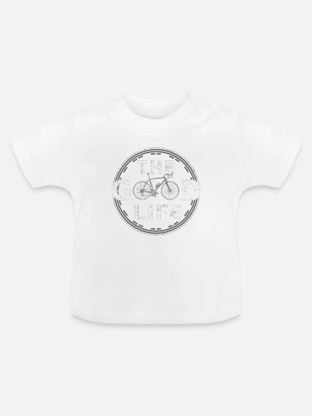 Das gute Leben - Baby Bio-T-Shirt mit Rundhals - Weiß