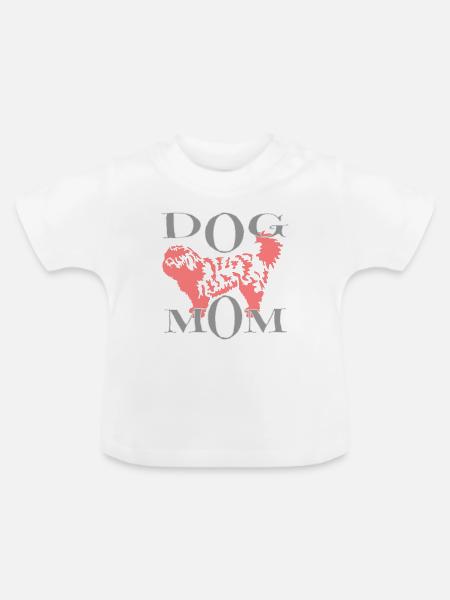 Hunde Motiv - Baby Bio-T-Shirt mit Rundhals - Weiß