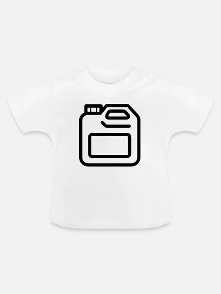 Kanister - Baby Bio-T-Shirt mit Rundhals - Weiß
