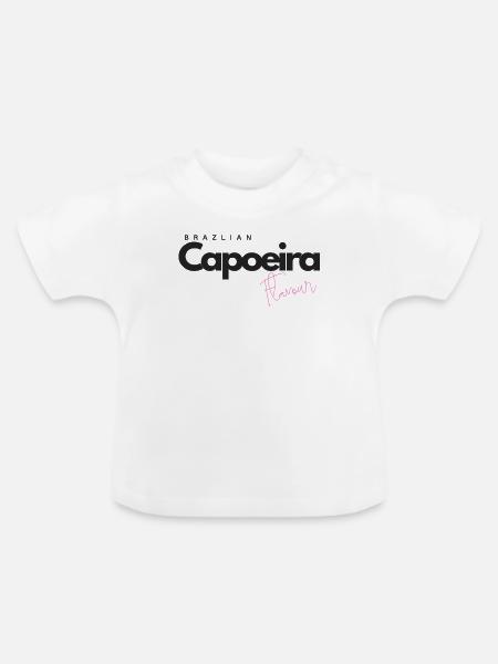 Brazilian Capoeira Flavour - Baby Bio-T-Shirt mit Rundhals - Weiß