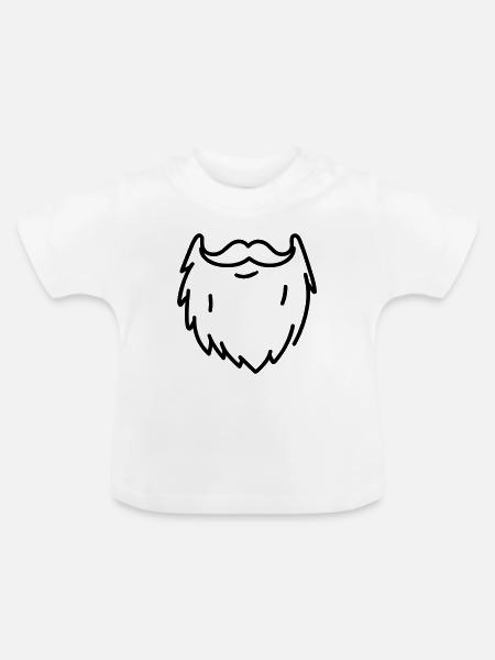 Beard - Baby Bio-T-Shirt mit Rundhals - Weiß