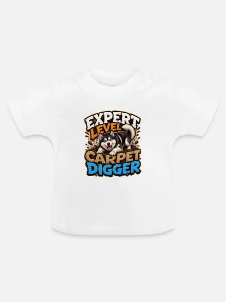 Alaskan Malamute - Baby Bio-T-Shirt mit Rundhals - Weiß