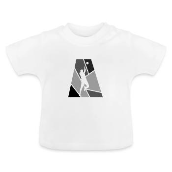 Beachvolleyball Volleyballer Beachvolleyball - Baby Bio-T-Shirt mit Rundhals - Weiß - Vorne
