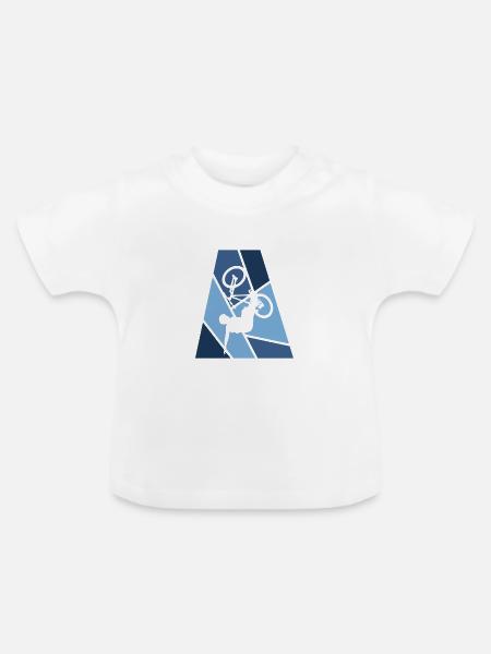 BMX Freeride - Baby Bio-T-Shirt mit Rundhals - Weiß