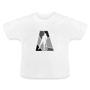 Field Hockey Field Hockey Field Hockey - Baby Organic T-Shirt with Round Neck - white - Front