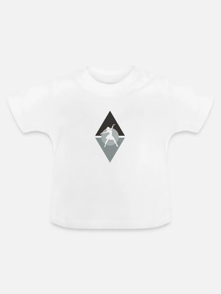 Ballett Schwanensee Ballerina - Baby Bio-T-Shirt mit Rundhals - Weiß