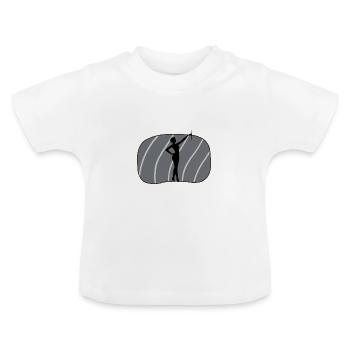 Twirling Dancing Twirling - Baby Organic T-Shirt with Round Neck - white - Front