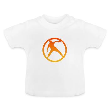 Tischtennisschläger Tischtennisspieler - Baby Bio-T-Shirt mit Rundhals - Weiß - Vorne