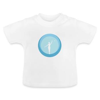 Twirling Twirling Baton Twirling - Baby Organic T-Shirt with Round Neck - white - Front