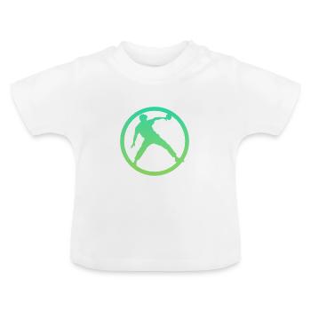 Tischtennisschläger Tischtennisspieler - Baby Bio-T-Shirt mit Rundhals - Weiß - Vorne