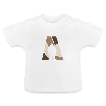Bigfoot Yeti Bigfoot - Baby Bio-T-Shirt mit Rundhals - Weiß - Vorne