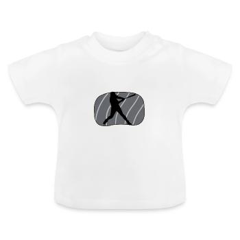 Softball Player Softball Bats Softball - Baby Organic T-Shirt with Round Neck - white - Front