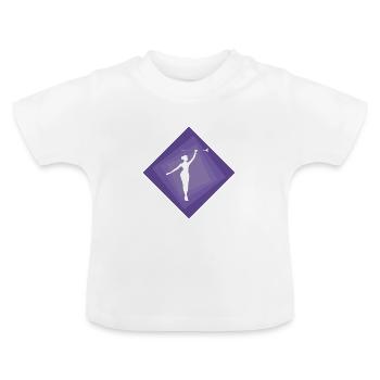 Stabdrehen Baton Twirling Twirling - Baby Organic T-Shirt with Round Neck - white - Front