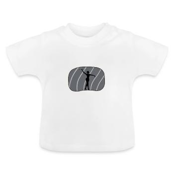 Twirling Twirling Twirling - Baby Organic T-Shirt with Round Neck - white - Front