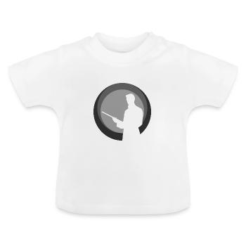 Joueur de billard Boule de billard Boule de billard - T-shirt bio col rond Bébé - blanc - Devant