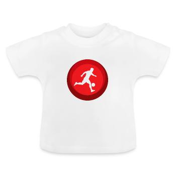 Beach Ball Beach Soccer Beach - Baby Organic T-Shirt with Round Neck - white - Front