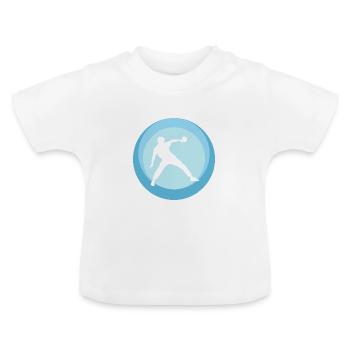 Tischtennisspieler Tischtennisschläger - Baby Bio-T-Shirt mit Rundhals - Weiß - Vorne