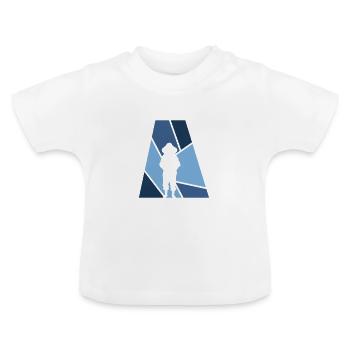 Imker Bienen Wabe - Baby Bio-T-Shirt mit Rundhals - Weiß - Vorne