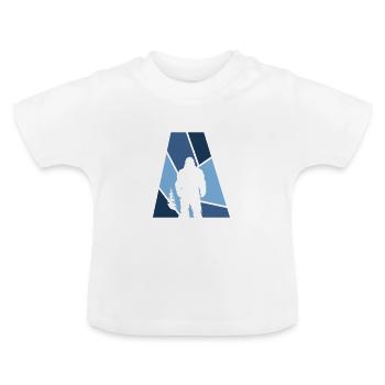 Bigfoot Yeti Lochness - Baby Organic T-Shirt with Round Neck - white - Front